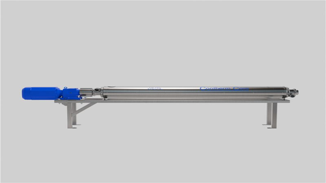 Alfa Laval Contherm Core scraped surface heat exchanger with blue motor and stainless steel tube on metal frame