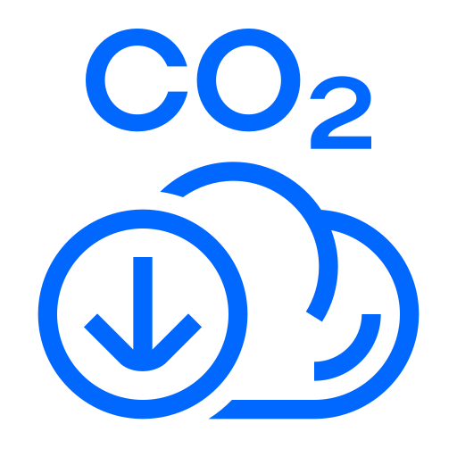 Emission savings Icon RGB